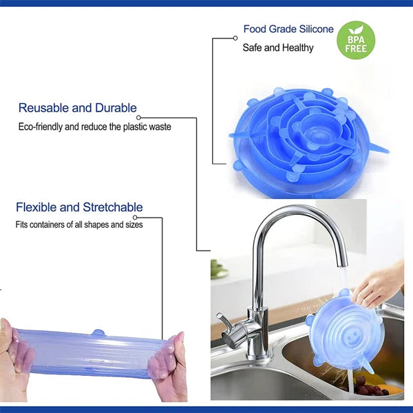 Kitchen Pan silicone Lids Covers