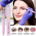 Multi-effect 4 In 1 Eyeliner Eyebrow Pencil Contour Pen