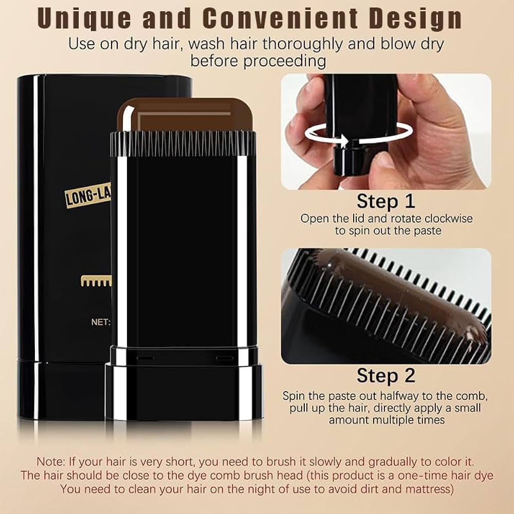 Water And Sweat Proof Hair Comb Dye