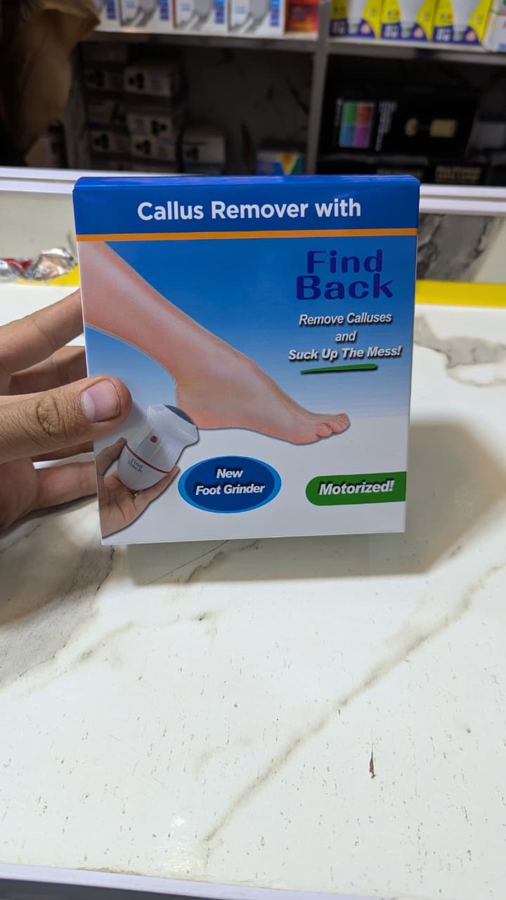 Electric Back Callus Remover with Built-In Vacuum