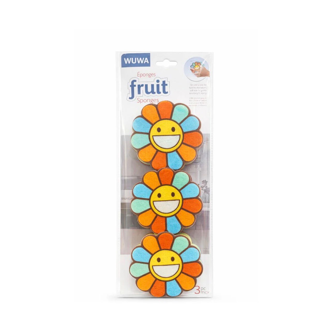 Soft Non-Scratch Cleaning Sponges & Scourers for Kitchen Washing (Random Design)